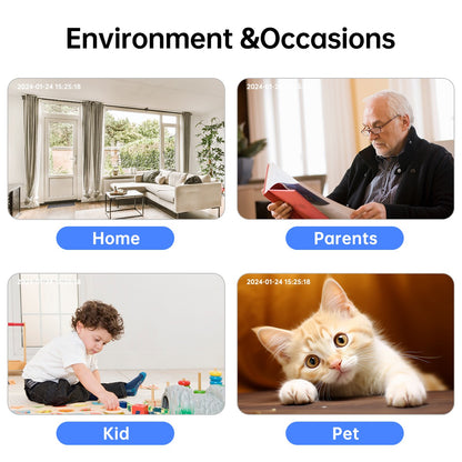 Jooan 1080P Outdoor Wifi IP Camera CCTV Surveillance Camera Waterproof Mini Camera 5 X Zoom Color Night Smart Home Baby Monitor