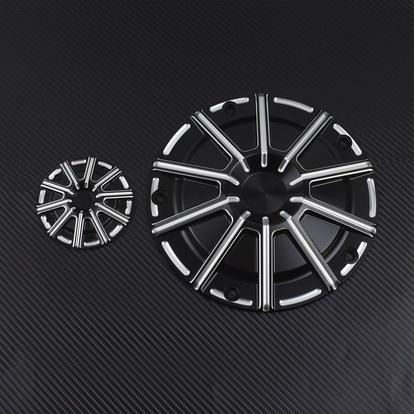 Motorcycle CNC 5 Holes Engine Derby Timer Timing Cover Black For Harley Touring Road Glide Heritage Softail Fat Boy FLSTF Dyna