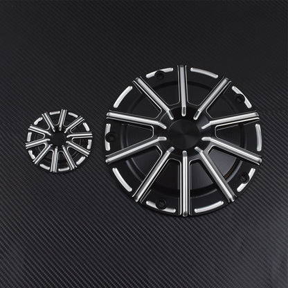 Motorcycle CNC 5 Holes Engine Derby Timer Timing Cover Black For Harley Touring Road Glide Heritage Softail Fat Boy FLSTF Dyna