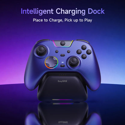 EasySMX X05 Pro Wireless Gaming Controller with Hall Joysticks, 1000Hz Polling Gamepad for PC Nintendo Switch Android and iOS