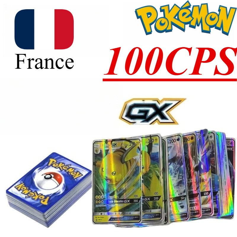 Cartas de Jogo Pokémon em Inglês/Alemão/Espanhol/Coreano/Francês Pikachu Mew Coleção de Cartas Colecionáveis PTCG Brinquedos de Presente Cartas de Jogo de Mesa