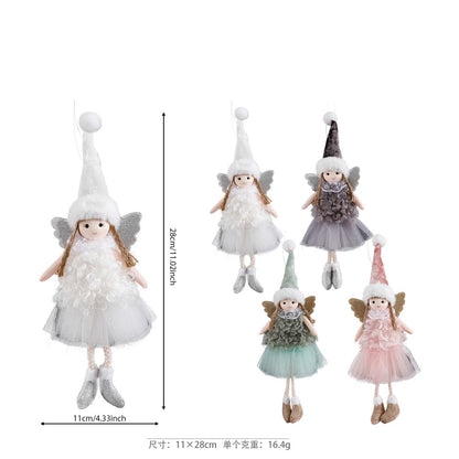 2024 New Year Gift Cute Christmas Angel Doll Xmas Tree Ornament Noel Deco Christmas Decoration for Home Natal Navidad 2023 Decor