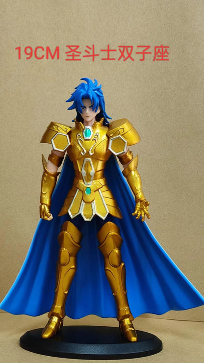Anime Japonês Saint Seiya Figura Ikki de Fênix Hyoga Seiya Shiryu Boneco Colecionável em PVC Decoração 19cm
