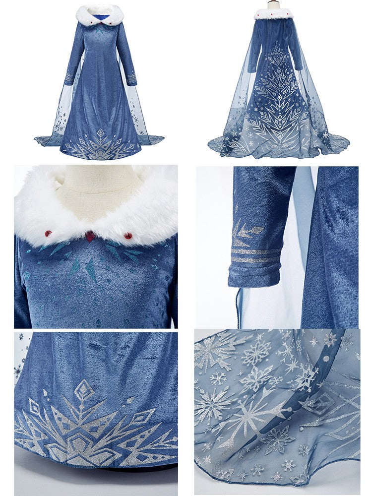 Halloween Festival Celebrations Elsa Multiple Styles and Occasions Cosplay Dress Sequin Decoration Elegant Charming Evening Gown