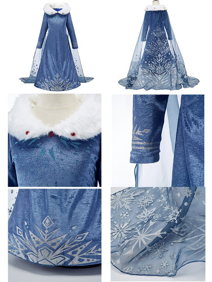 Halloween Festival Celebrations Elsa Multiple Styles and Occasions Cosplay Dress Sequin Decoration Elegant Charming Evening Gown