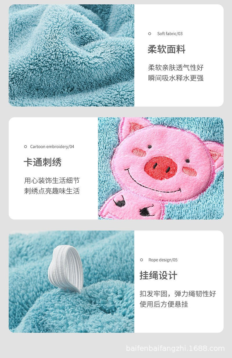 Hair Towel Women Girl's Magic Microfiber Shower Dry Hair Cap Bath Hats Bathroom Quick Drying Soft for Lady Turban Head