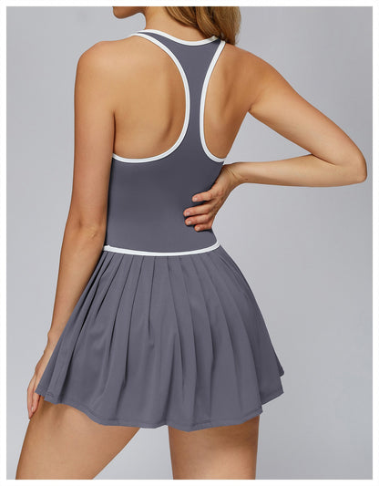 Yoga Jumpsuit Women Set Sexy Anti Glare One-Piece Jumpsuit Dance Ballet Sports Dress Gym Push Up Rompers Running Tennis Sports