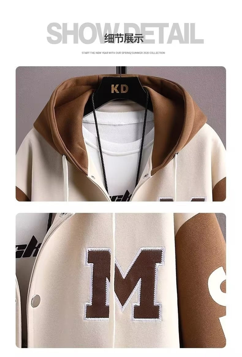 Men's Hooded Tracksuit Set Hoodie Jogger Pants 2 Piece Fashion Sports Wear Korean Popular Clothes Men Plus Size Men's Clothing