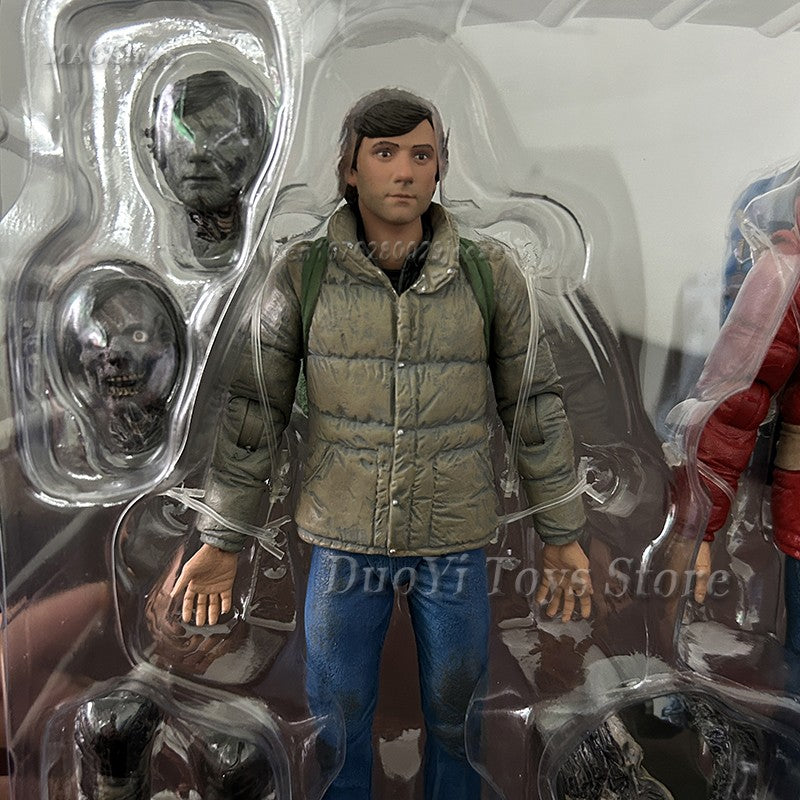 NECA Original Um Lobisomem Americano em Londres David Jack 2-pack Anime Action Figure Modelo de Brinquedo Presentes de Ano Novo e Aniversário