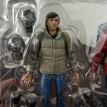 NECA Original Um Lobisomem Americano em Londres David Jack 2-pack Anime Action Figure Modelo de Brinquedo Presentes de Ano Novo e Aniversário