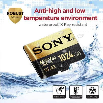 Cartão de Memória SONY TF 1TB Alta Velocidade Micro SD Card 1024GB 128GB 256GB 512GB A2 U3 V30 Cartões Flash SD TF Para Celular Xiaomi Computador