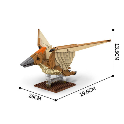 KNEW BUILT Brinquedos de Blocos de Montar Micro Mini Estegossauro T-rex - Crie um Mundo de Dinossauros, Presente de Festival para Crianças, Brinquedo de Montagem DIY Quebra-cabeça