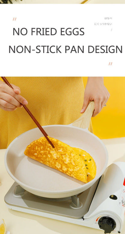 Panela Wok Antiaderente Frigideira Cerâmica Pedra Medicinal Fogão a Gás Indução Utensílios de Cozinha Universais Panela Antiaderente para Bife e Molhos
