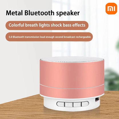 Xiaomi A10 Mini Portable Speaker Bluetooth Wireless Audio Dazzling Crack LED Light Subwoofer Support TF Card USB For PC/Mobile