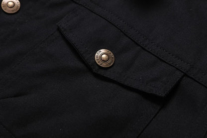 New Winter Men's Bomber Jacket High-quality Plush Thicken Wool Cargo Jackets Lapel Button-up Thick Warm Coat for Men Outwear 5XL