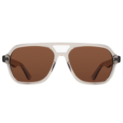 ZENOTTIC Classic Handmade Acetate Polarized Sunglasses Aviator Double Bridge Design UV400 Protection Sun Glasses For Women