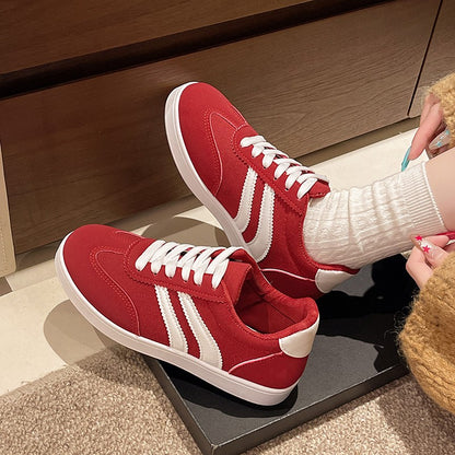 Shoes Woman 2025 Trend Casual Sneakers Comfortable Lace Up Flats Tennis Shoe Breathable Walking Jogging Shoe Zapatillas De Mujer