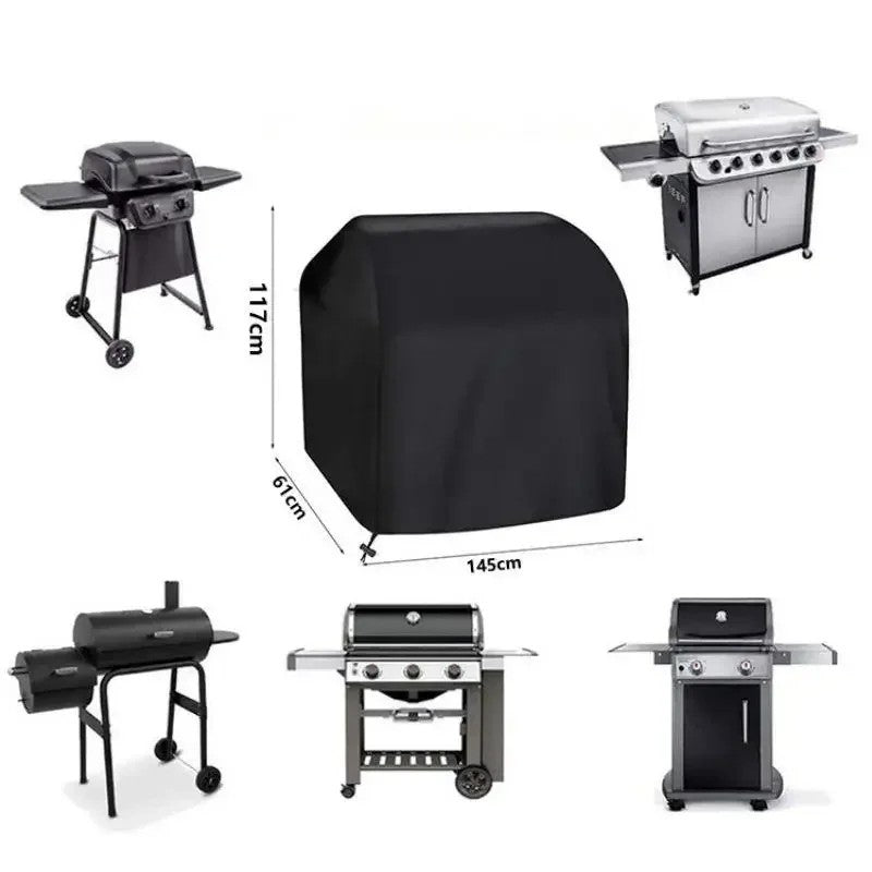 Heavy Duty Bbq Grill Cover For Outdoor Grill  Fire Pit Stove BBQ Covers  Outdoor Rain UV Protective Barbecue Cover