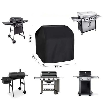Heavy Duty Bbq Grill Cover For Outdoor Grill  Fire Pit Stove BBQ Covers  Outdoor Rain UV Protective Barbecue Cover