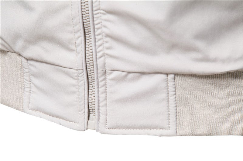 AIOPESON Solid Color Baseball Jacket Men Casual Stand Collar Bomber Mens Jackets Autumn High Quality Slim Fit Jackets for Men