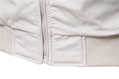 AIOPESON Solid Color Baseball Jacket Men Casual Stand Collar Bomber Mens Jackets Autumn High Quality Slim Fit Jackets for Men