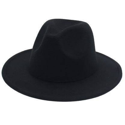 Women Fedora Hat Autumn Winter Luxury Men Top Hats Trendy Formal Wedding Decorate Black Green White Panama Cap Fedoras Gorras