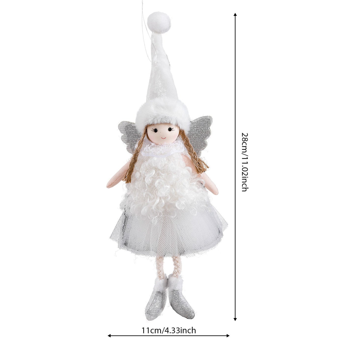 2024 New Year Gift Cute Christmas Angel Doll Xmas Tree Ornament Noel Deco Christmas Decoration for Home Natal Navidad 2023 Decor