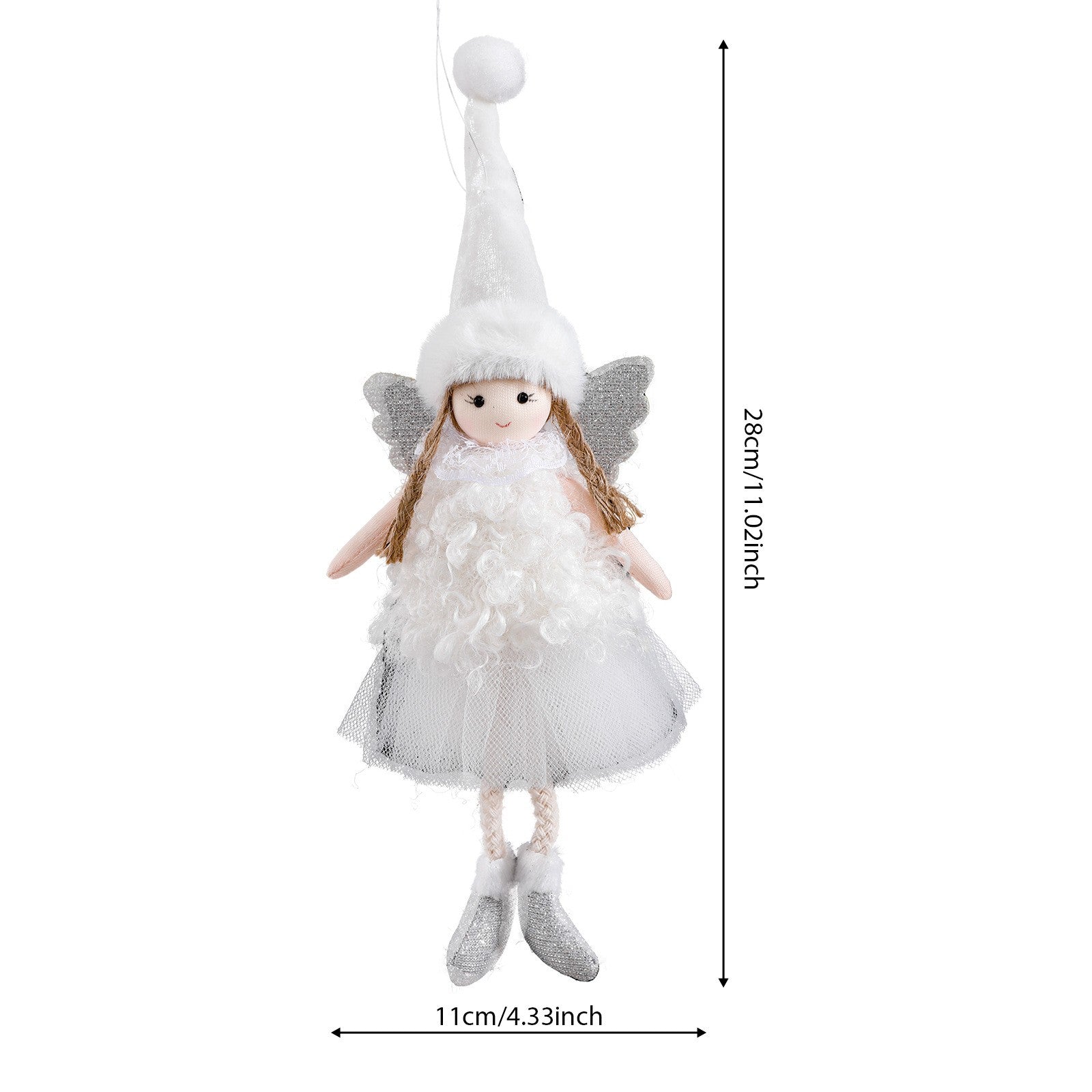 2024 New Year Gift Cute Christmas Angel Doll Xmas Tree Ornament Noel Deco Christmas Decoration for Home Natal Navidad 2023 Decor