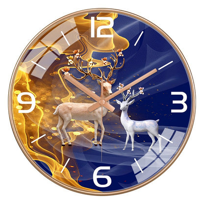 12 Inch luxury silent wall clock simple abstract clock for living room kitchen bedroom Nordic style personalized home decoration