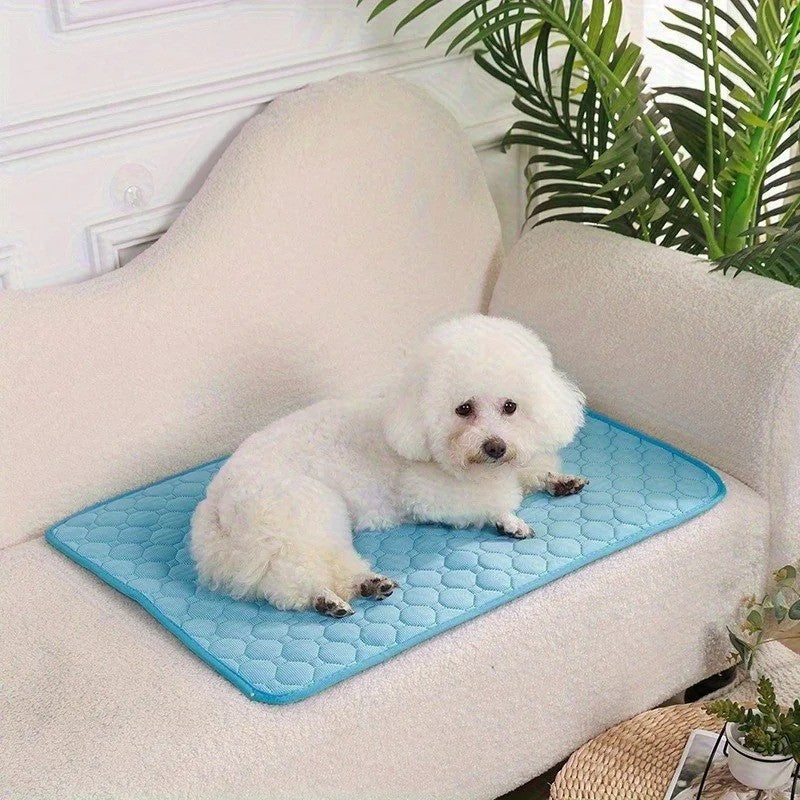 1 tapete de resfriamento para cães, tapete de gelo para animais de estimação para verão, cães grandes e pequenos, gatos, sofá, cama, acessórios para animais de estimação, cobertor de almofada de gelo de verão para gatos