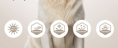 Óculos de proteção para cães ATUBAN raças grandes, óculos de sol de proteção UV de rosto inteiro para cães, proteção contra vento, poeira e neve para olhos de animais de estimação