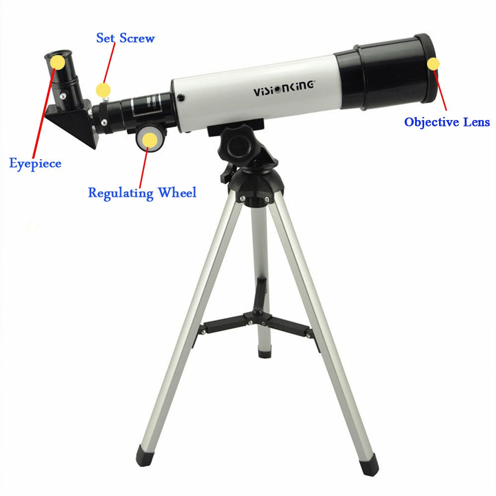 Visionking Professional 50360 Refraction Astronomical Telescope 90x To See The Moon Stars Birdwatching Monocular Beginner Kids