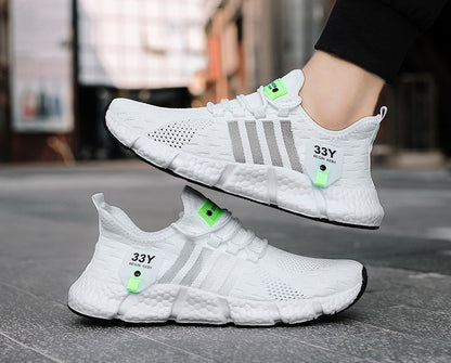 Sapatos Masculinos de Malha Respirável Modernos Leves para Caminhada Tamanhos Grandes Tênis Masculino de Tênis Tênis de Corrida ao Ar Livre Fitness 2024