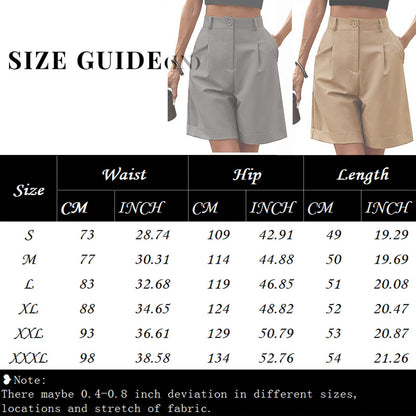 Women's Shorts With High Waisted Harajuku Shorts Casual Loose Buttons Bermuda Shorts For Women Summer Pants 2024 New