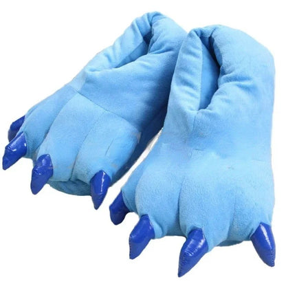 Stitch Animal Paw Slippers For Boy Girl Unisex Kids Cute Monster Claw Slippers Cartoon Soft Plush Warm Home Slippers Child Shoes