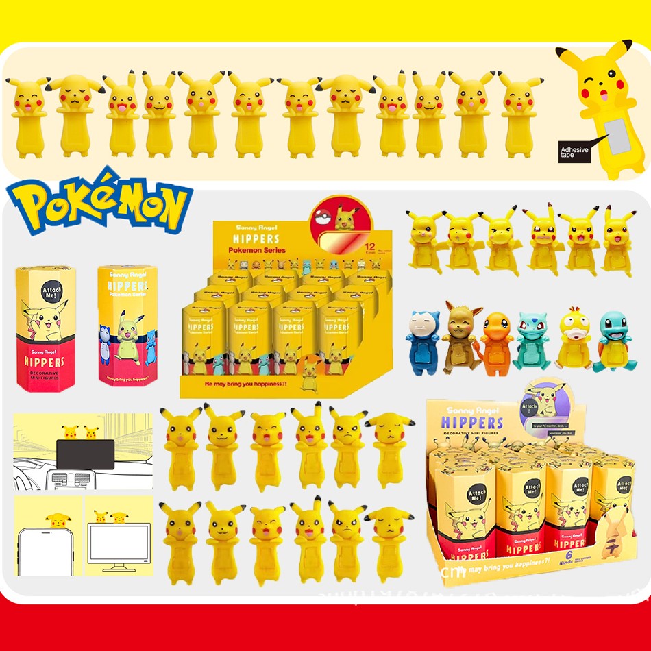 12 PEÇAS Sonny Angel Blind Box Mini Figura Pokémon Série Limitada Anime Bonecos Fofos para Crianças Presente de Aniversário de Natal