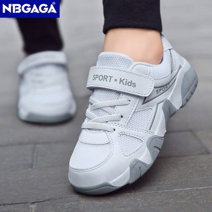 White Breathable Children Walking Shoes Summer Mesh Casual Sneaker for Kids Boys Outdoor Sport Tennis  Anti-Slip
