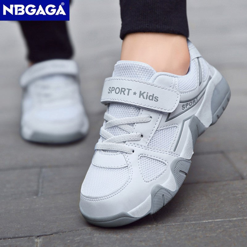 White Breathable Children Walking Shoes Summer Mesh Casual Sneaker for Kids Boys Outdoor Sport Tennis  Anti-Slip