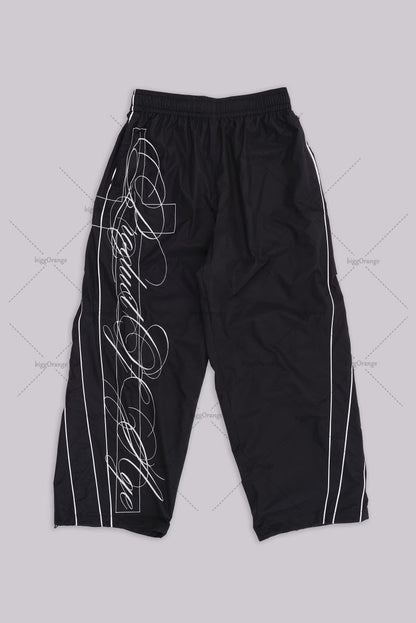 Gótico Maré Harajuku Letras Bordadas Calças Casuais da Moda Masculino Y2k Americano Hip-hop Rock Oversized Calças de Perna Larga Calças Femininas