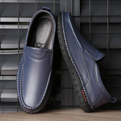 High Quality Leather Men Casual Shoes Breathable Mens Loafers Italian Luxury Brand Formal Mens Dress Shoes Slip-on Driving Shoes