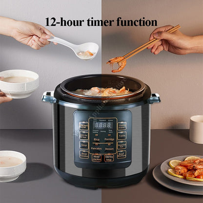 Panela de Pressão Elétrica 6L? Multicook 6 em 1 Panela de Pressão Panela de Cozedura Lenta Saltear Cozinhar a Vapor?
