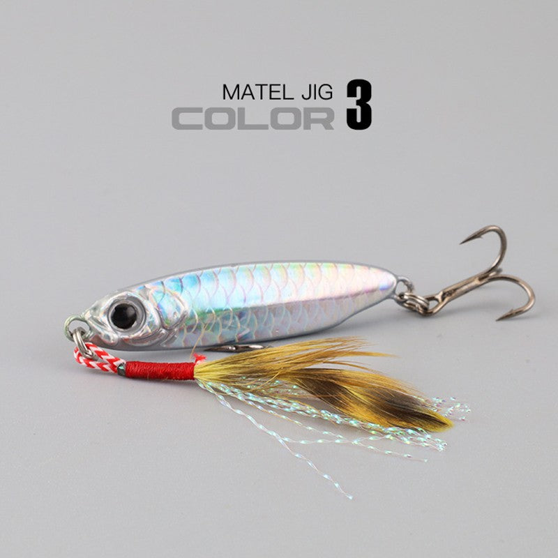 1 unidade isca artificial de metal Jig 7g 10g 15g 20g 25g 30g Isca de pesca Shore Casting Jigging Isca de pesca de água salgada Shore Casting