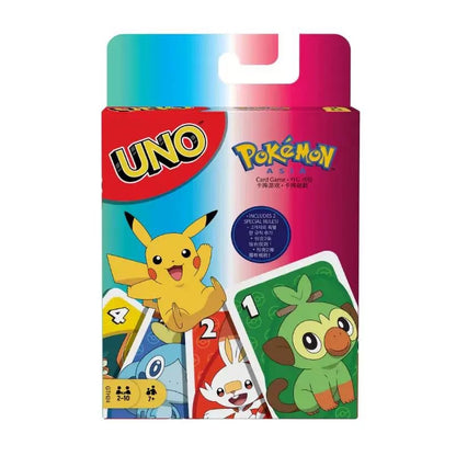 23styles UNO FLIP! Jogo de Tabuleiro Pokémon Anime Desenho Pikachu Cartas de Baralho Jogo de Mesa de Cartas de Natal para Crianças Presente de Aniversário Brinquedo