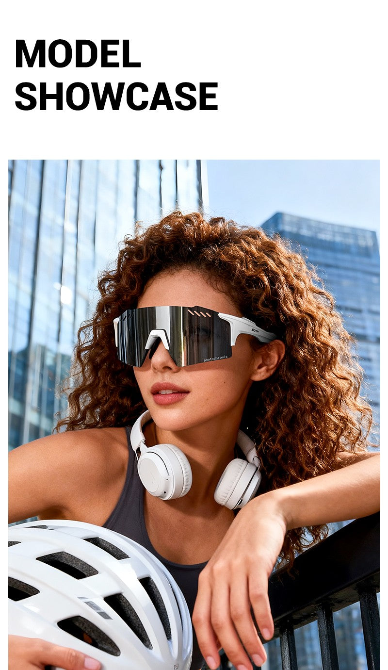 SCVCN Outdoor Photochromic Sunglasses Sports Bike Cycling Glasses Man MTB Climbing Glasses Eyewear Women Driving Bicycle Goggles
