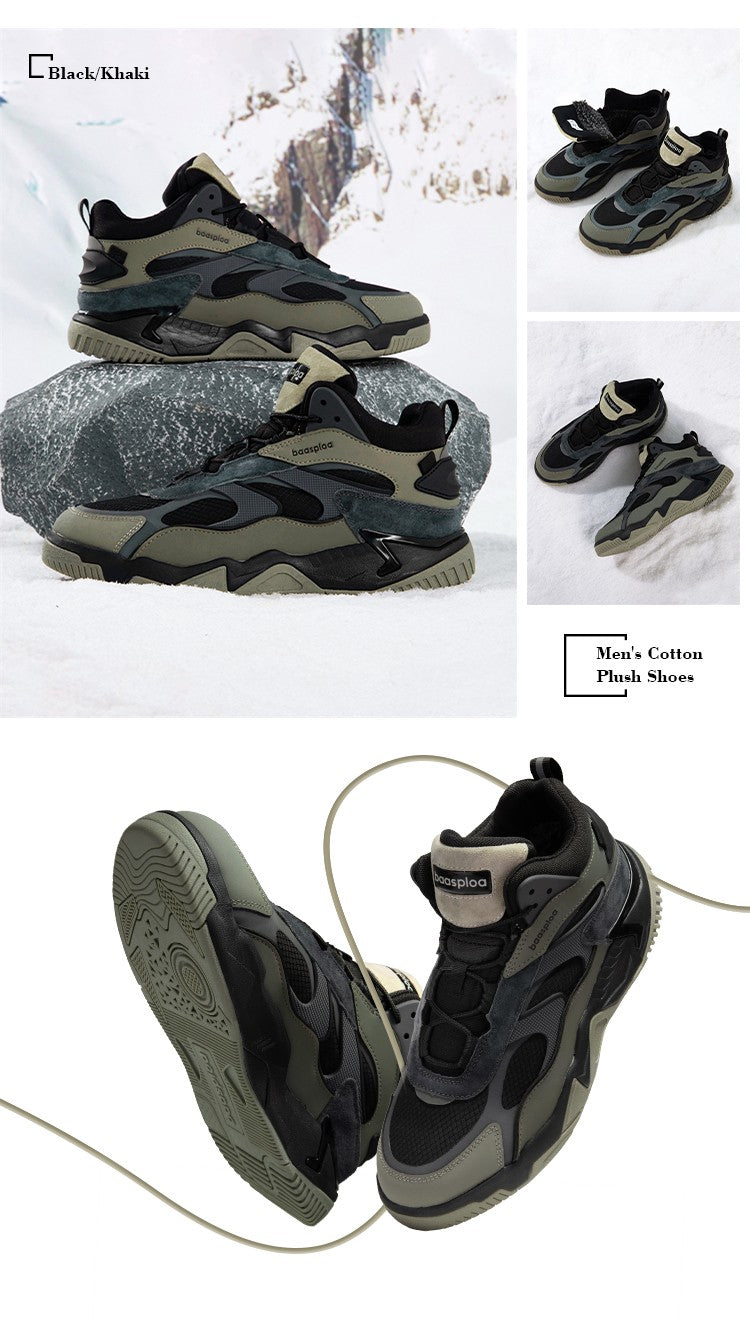 Baasploa New Men's Shoes Outdoors Walking Sneakers Waterproof Shoes Comfort Tenis for Men Non-Slip