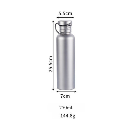 500ml 600ml 750ml Titanium Water Bottle Outdoor Camping Supplies Tourism Sports Cycling Hiking Camping Water Bottle