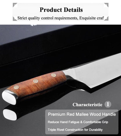 Japanese SKD-11 Damascus Steel Multifunctional Gyuto Chef Kiritsuke Knife With Wood Handle Super Sharp Long Lasting