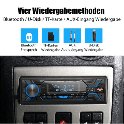 ESSGOO 1 Din Car MP3 Player Radio Autoradio Bluetooth FM TF AUX Color Multimedia Audio Stereo for Vehicle