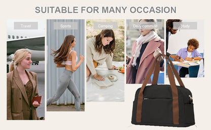 Cabin Bag 40x20x25 Ryanair, 45x36x20 Large Maximum Hand Luggage for Men and Women, Sports Tote Weekender Bag, Travel Duffel Bag