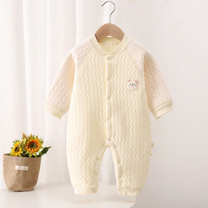 Autumn and Winter 0-18Months Baby Rompers Winter Newborn Girls Boys 100%Cotton Clothes of Long Seeve Infant Clothing Pajamas